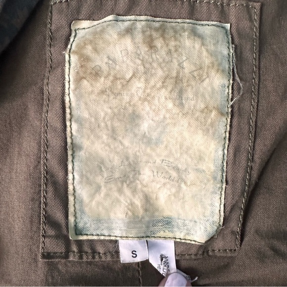 Paparazzi Utility Jacket with Aztec Sleeves Army Green Layered Western Small - Picture 6 of 10